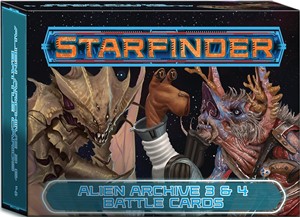 PAI7428 Starfinder RPG: Alien Archive 3 And 4 Battle Cards published by Paizo Publishing