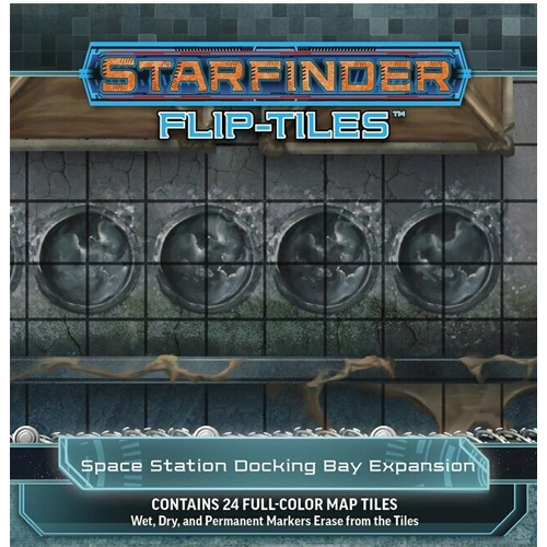 PAI7507 Starfinder RPG Flip-Tiles: Space Station Docking Bay Expansion published by Paizo Publishing