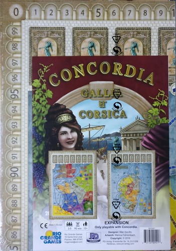 Concordia Board Game: Gallia And Corsica Map Expansion