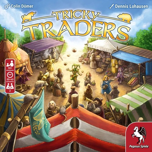 PEG18800E Tricky Traders Board Game published by Pegasus Spiele