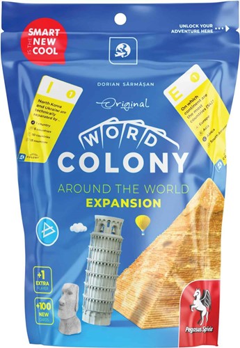 PEG800104 Word Colony Card Game: Around The World Expansion published by Pegasus Spiele