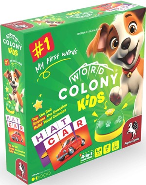 PEG800301 Word Colony Card Game: Kids - My First Words published by Pegasus Spiele
