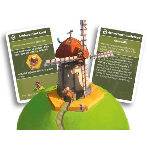 PEG90023E Dorfromantik: The Board Game: Great Mill Mini-Expansion published by Pegasus Spiele