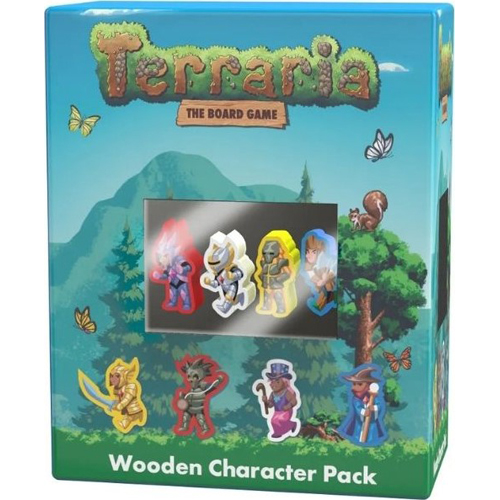 PFGTERCHA Terraria Board Game: Wooden Character Pack published by Paper Fort Games