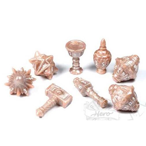 PHD2311 PolyHero Cleric 8 Dice Set - Radiant Rose published by Poly Hero Dice