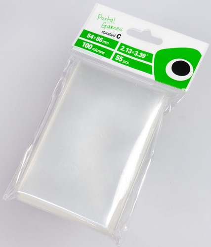 PORSLC011021 Portal Card Sleeves (54mm x 86mm) published by Portal Games