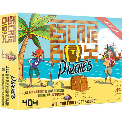QCQEB01EN Escape Box Board Game: Pirates published by 404 Editions