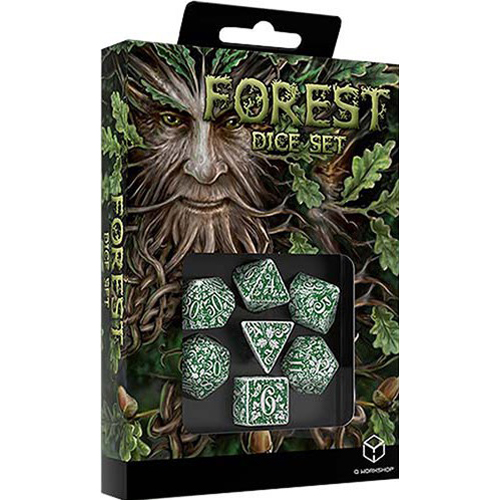 QWSSFOR4G Q-Workshop Forest Tundra Dice Set published by Q-Workshop