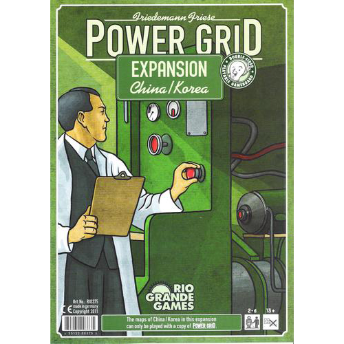 RGG573 Power Grid Board Game: Recharged China And Korea Map published by Rio Grande Games