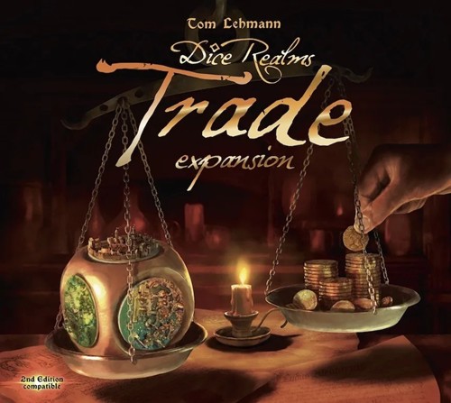 RGG658 Dice Realms Board Game: Trade Expansion published by Rio Grande Games