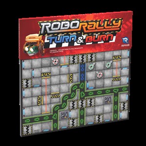 RGS02750 RoboRally Board Game: Turn And Burn Expansion published by Renegade Game Studios