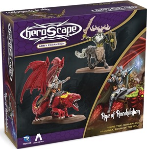 RGS02763 Heroscape Board Game: Rising Tide - Sonlen And Halushia, Scion Of The Wild Army Expansion published by Renegade Game Studios