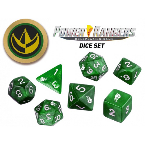 RGS2340 Power Rangers RPG: Green Dice Set published by Renegade Game Studios