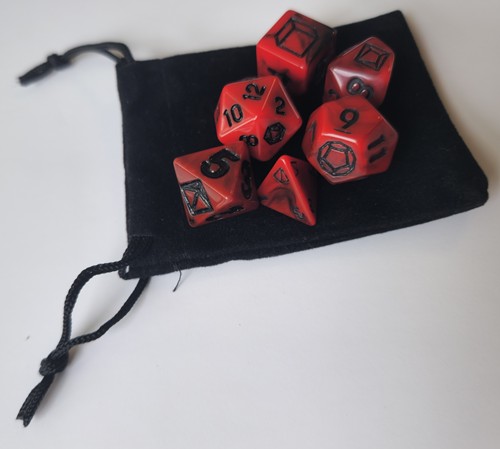 RRDDIERESDC DIE RPG Dice Set published by Rowan, Rook and Decard Ltd