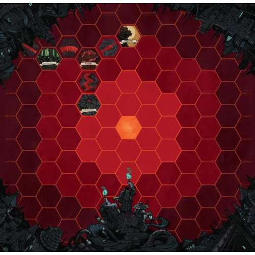 RRDNHBOARDPH Heart The City Beneath RPG: Map And Sticker Set published by Rowan, Rook and Decard Ltd