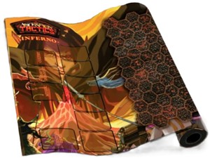 2!SBASC00261 Ascension Tactics Miniatures Board Game: Inferno Play Mat published by Stone Blade Entertainment