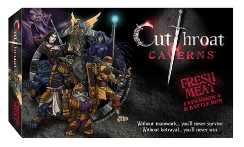 SD0045 Cutthroat Caverns Card Game Exp 4: Fresh Meat published by Smirk and Dagger Games