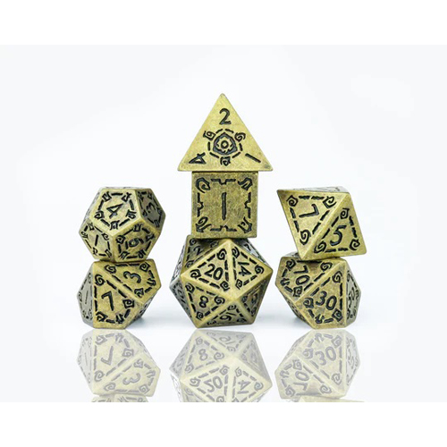 SDZ001703 Illusory Metal Gold Poly Set published by Sirius Dice