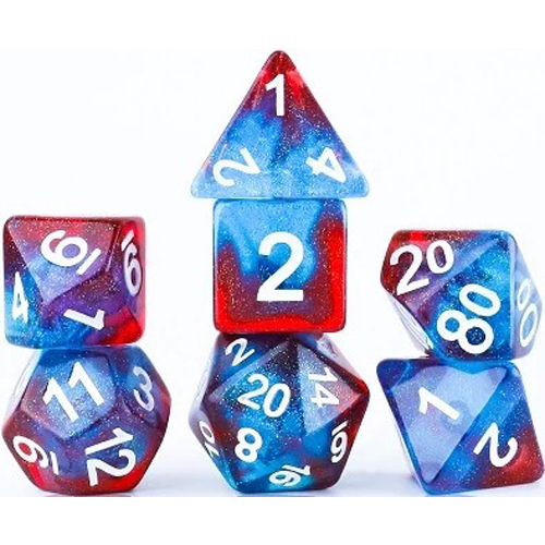 SDZ001903 Celestial Starry Skies Polyhedral Dice Set published by Sirius Dice