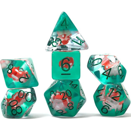 SDZ002403 Power Mushroom Polyhedral Dice Set published by Sirius Dice