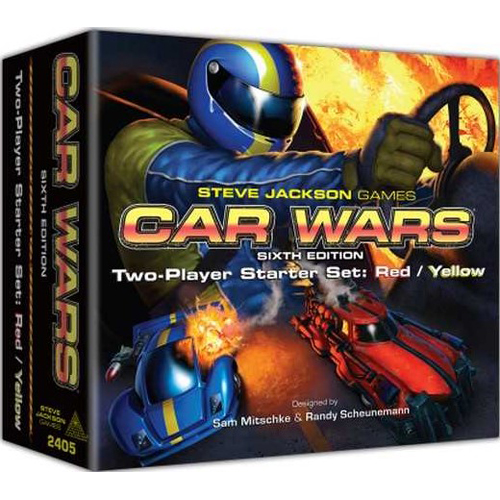 SJ2405 Car Wars Board Game: Sixth Edition: Two-Player Starter Set: Red / Yellow published by Steve Jackson Games