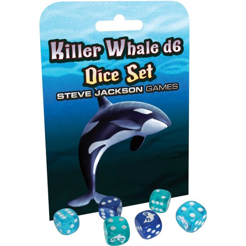 SJ590010 Killer Whale D6 Dice Set published by Steve Jackson Games