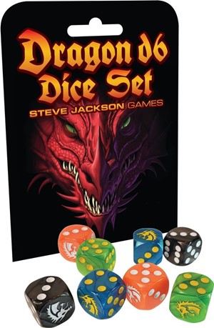2!SJ5957 Dragon D6 Dice Set published by Steve Jackson Games