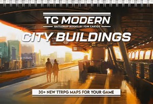 TCM01002 City Buildings Battlemap Book published by Tom Cartos