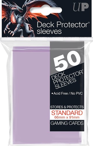 50 x Lilac Standard Card Sleeves 66mm x 91mm (Ultra Pro)