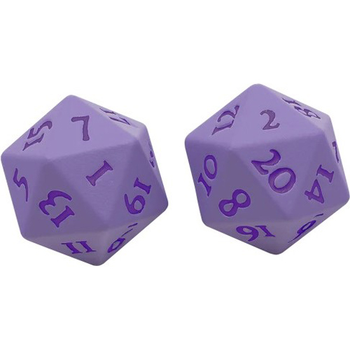 UP15938 Vivid Heavy Metal D20 Dice Set: Purple published by Ultra Pro