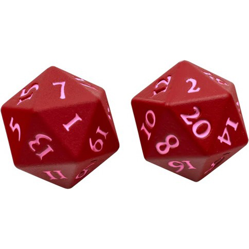 UP15939 Vivid Heavy Metal D20 Dice Set: Red published by Ultra Pro
