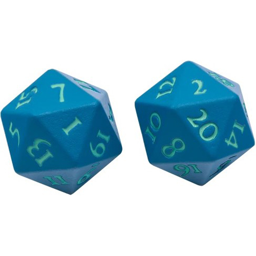 UP15942 Vivid Heavy Metal D20 Dice Set: Teal published by Ultra Pro