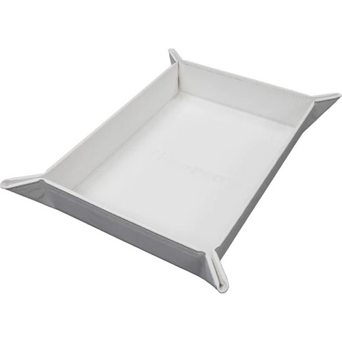 UP16333 Vivid Magnetic Foldable Dice Tray: White published by Ultra Pro