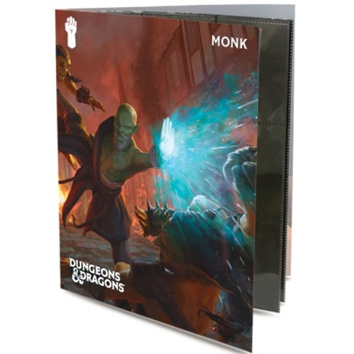 UP18597 Dungeons And Dragons Class Folio With Stickers: Monk published by Ultra Pro