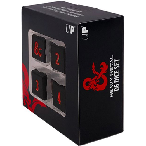 UP18613 Dungeons and Dragons Heavy Metal D6 4x Dice Set published by Ultra Pro