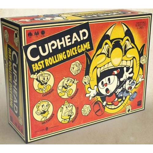 USOHB117588 Cuphead Fast Rolling Dice Game published by USAOpoly