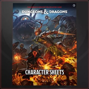 WTCD3898 Dungeons And Dragons RPG: Character Sheets 2024 Revision published by Wizards of the Coast