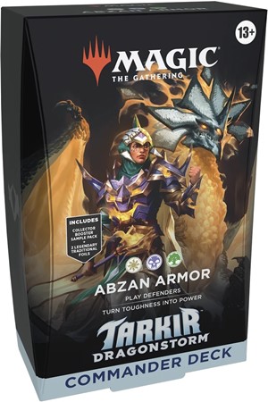 WTCD4275S1 MTG Tarkir Dragonstorm Abzan Armor Commander Deck published by Wizards of the Coast