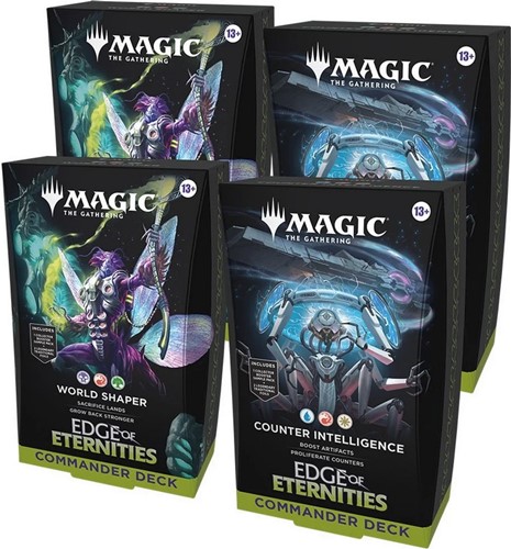 WTCD4450 MTG Edge Of Eternities Commander Deck Display published by Wizards of the Coast