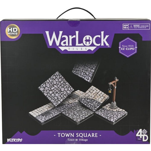 WZK16521 WarLock Tiles System: Town And Village - Town Square published by WizKids Games