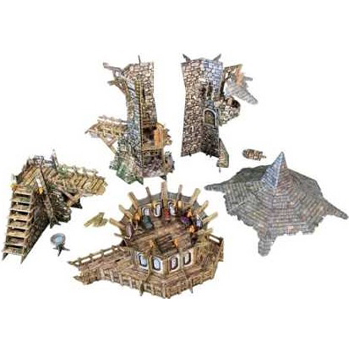 WZK16535 WarLock Tiles System: Caverns Accessory - Mushrooms And Pools published by WizKids Games