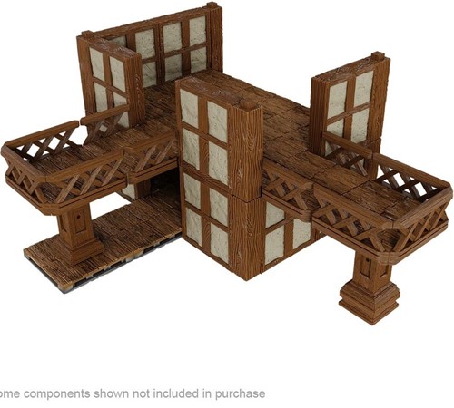 WZK16557 WarLock Tiles System: Town And Village Upper Levels Expansion published by WizKids Games