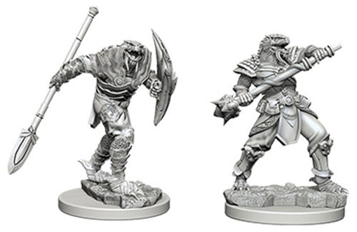 Dungeons And Dragons Nolzur's Marvelous Unpainted Minis: Dragonborn Male Fighter With Spear
