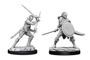 2!WZK73410S Pathfinder Deep Cuts Unpainted Miniatures: Elf Female Fighter 2 published by WizKids Games