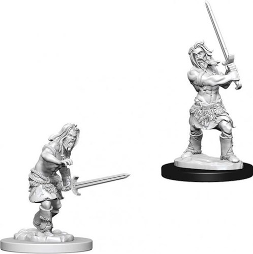 Pathfinder Deep Cuts Unpainted Miniatures: Human Male Barbarian