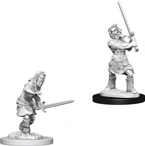 2!WZK73413S Pathfinder Deep Cuts Unpainted Miniatures: Human Male Barbarian published by WizKids Games