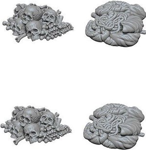 2!WZK73422S Pathfinder Deep Cuts Unpainted Miniatures: Pile Of Bones And Entrails published by WizKids Games