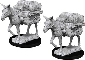 WZK73552S Pathfinder Deep Cuts Unpainted Miniatures: Pack Mule published by WizKids Games