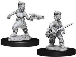 2!WZK73695S Pathfinder Deep Cuts Unpainted Miniatures: Halfling Female Rogue published by WizKids Games