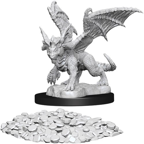 Dungeons And Dragons Nolzur's Marvelous Unpainted Minis: Blue Dragon Wyrmling